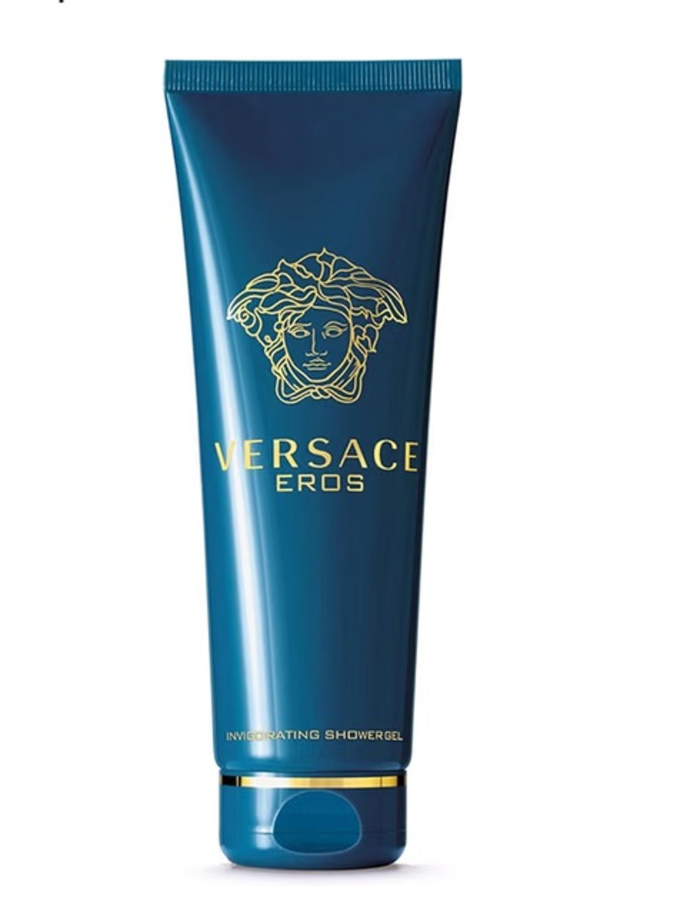 Versace Eros Shower Gel Tube — Blue with Gold Accents